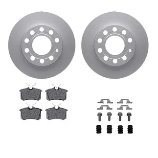 R1 Concepts WDWH1-73013 Brake Rotor- Carbon Coated W/ Ceramic Pads & Hdw